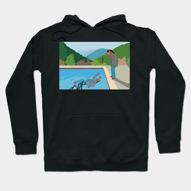 The Drowning Narcissus - Bojack Horseman fanart Hoodie by MarkMcLaughlin